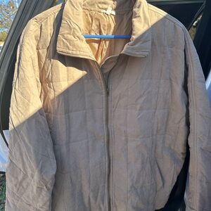 Beige/Tan Quilted light Puffer Jacket